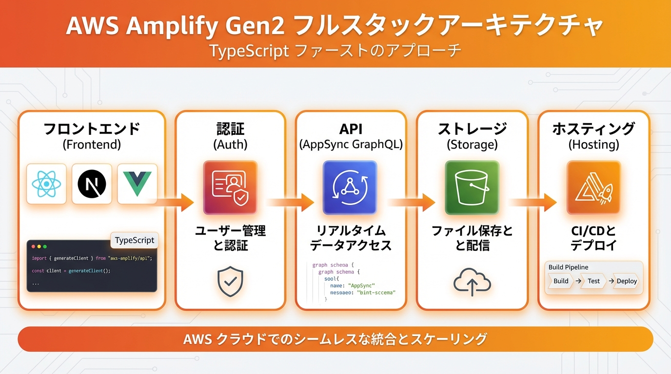 AWS Amplify Gen2のアーキテクチャ全体像