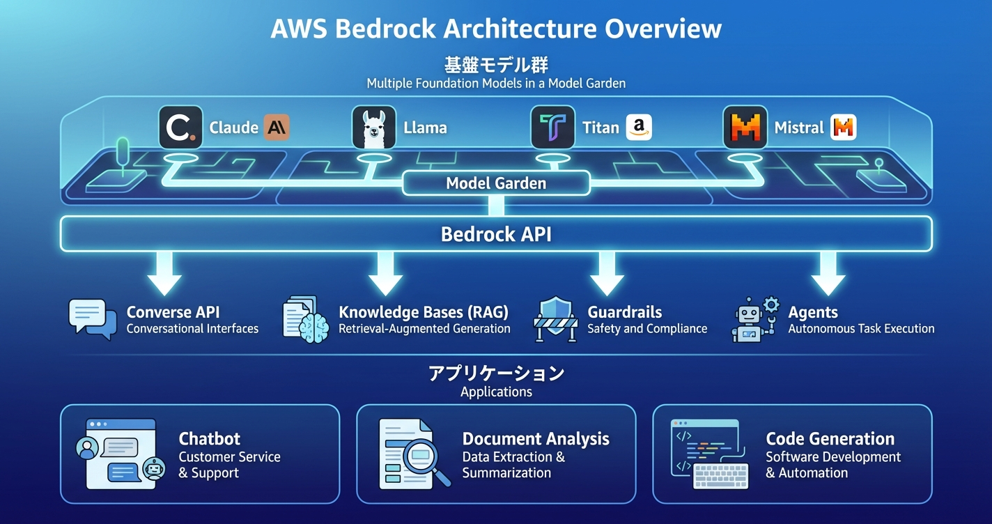 AWS Bedrockの全体アーキテクチャ