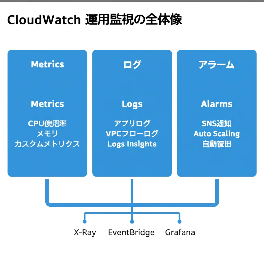 AWS CloudWatch運用監視の全体像