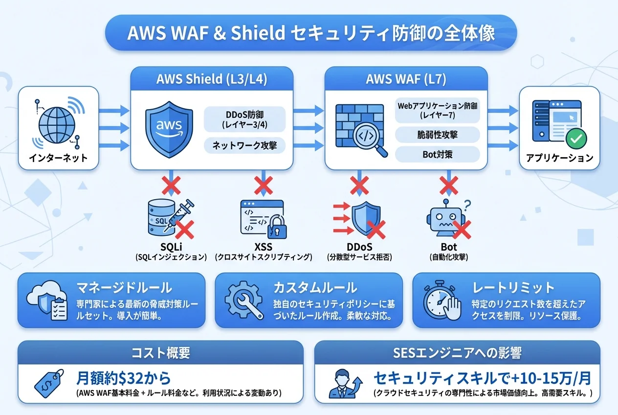 AWS WAF & Shield セキュリティ防御の全体像