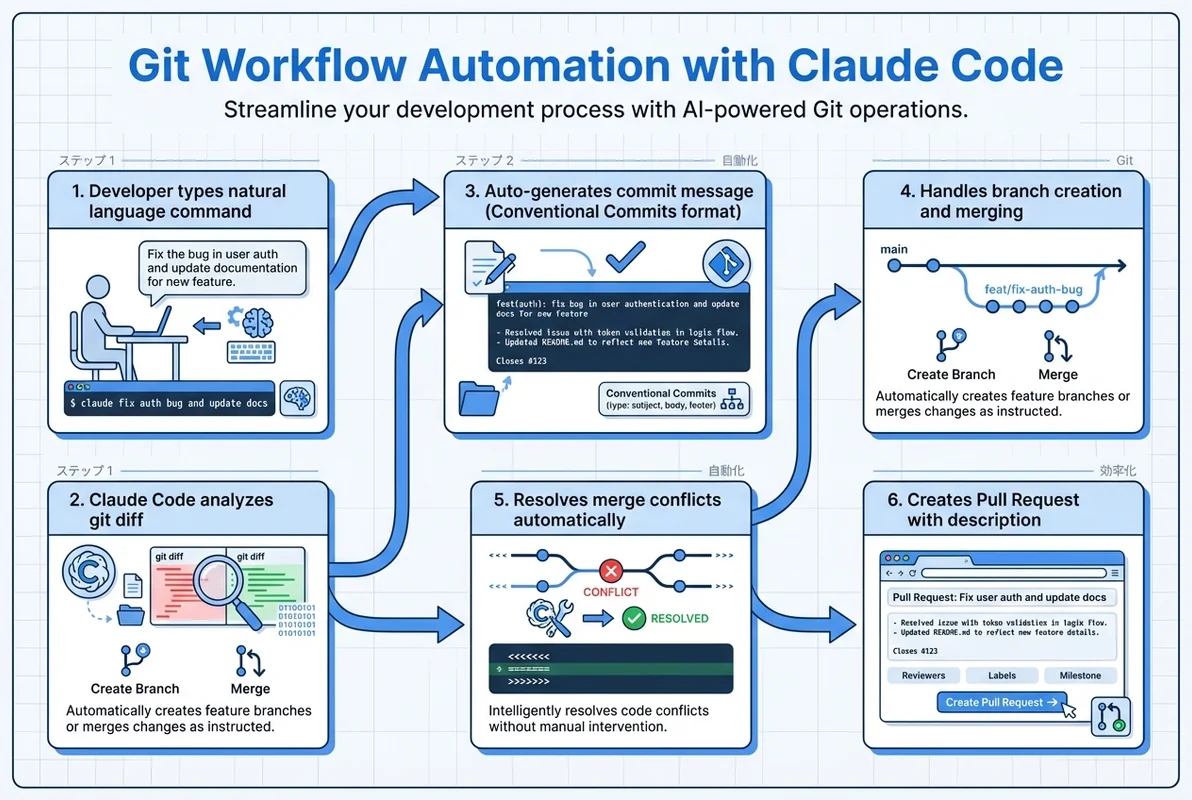Claude Code × Git操作の自動化ワークフロー
