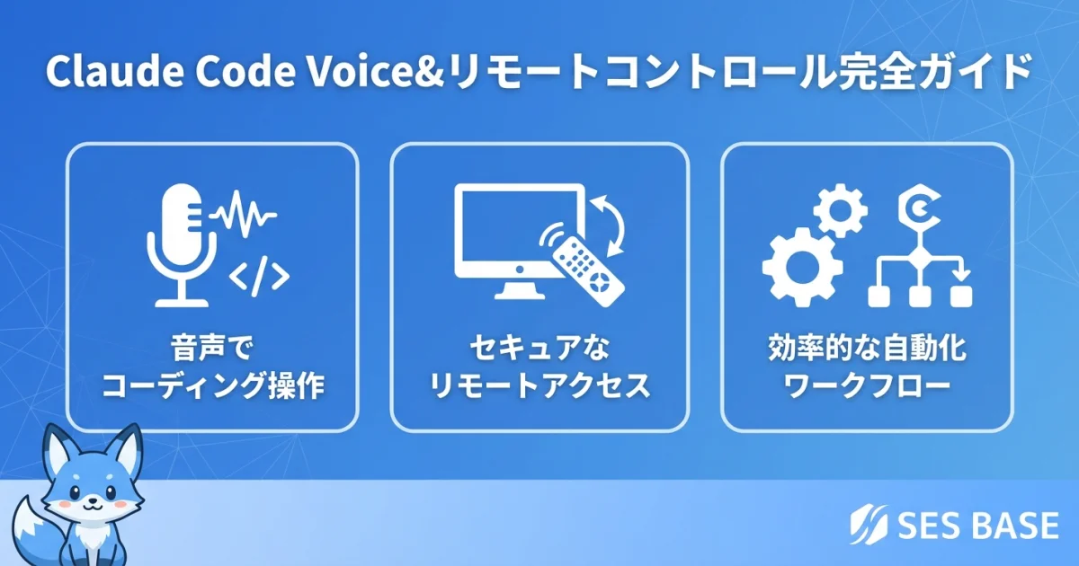 Claude Code Voice & Remote Controlの活用フロー