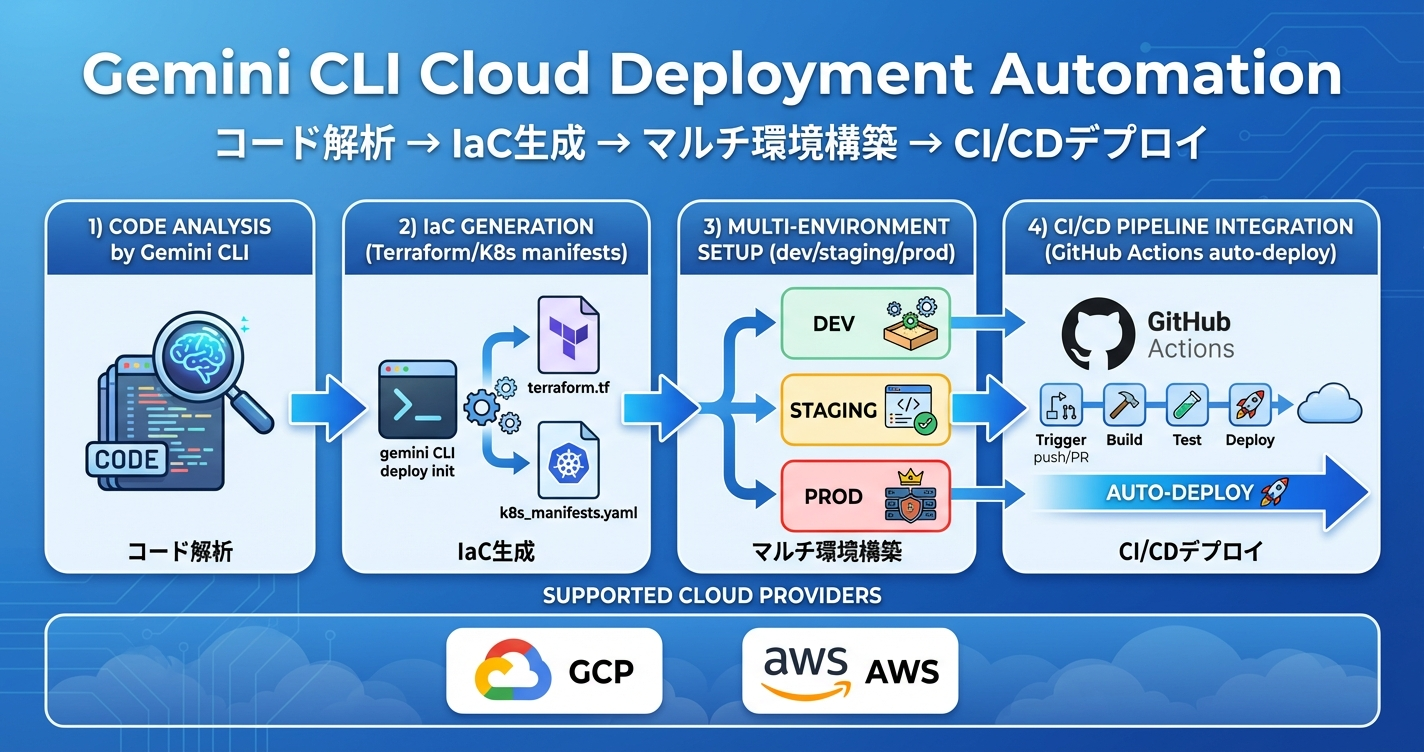 Gemini CLIによるクラウドデプロイ自動化の全体像