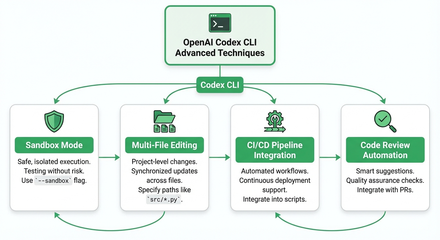 Codex CLI実践テクニックの全体像インフォグラフィック