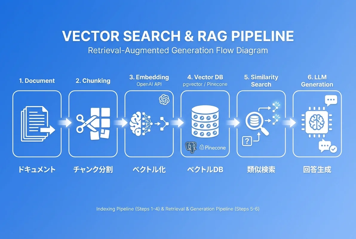 Codex CLIベクトル検索・RAG基盤構築のインフォグラフィック