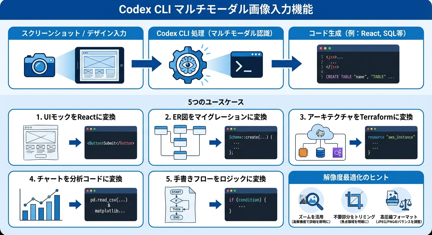 Codex CLIマルチモーダル活用の5つのユースケース