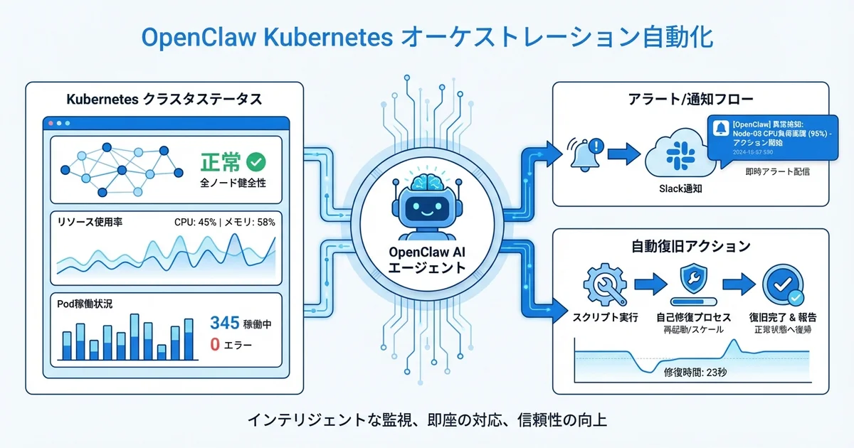 OpenClawによるKubernetes運用自動化の全体像