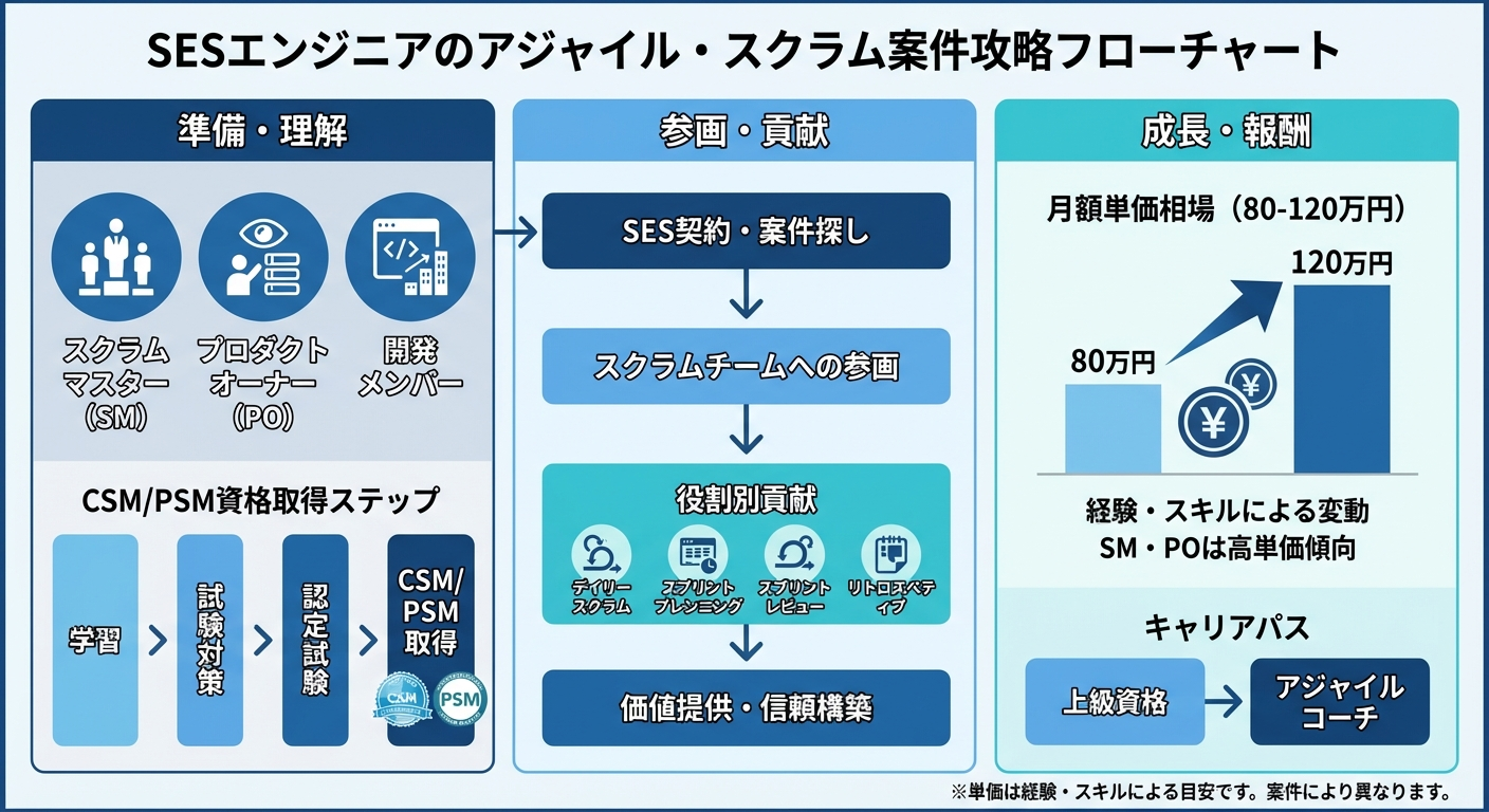 SESエンジニアのアジャイル・スクラム案件攻略の全体像