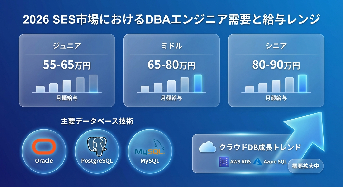 DBA案件の需要動向と単価レンジの図解