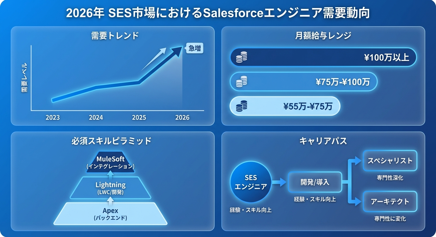 SalesforceエンジニアSES市場需要の図解