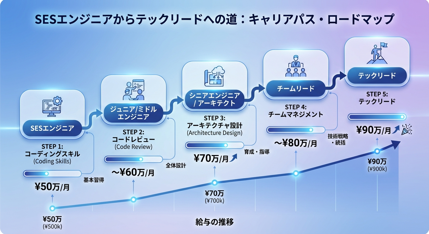 テックリードに必要なスキルセットのインフォグラフィック