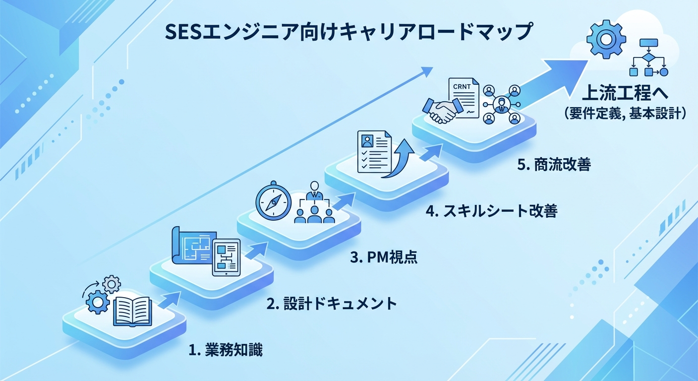 SESエンジニアの上流工程参画ロードマップ