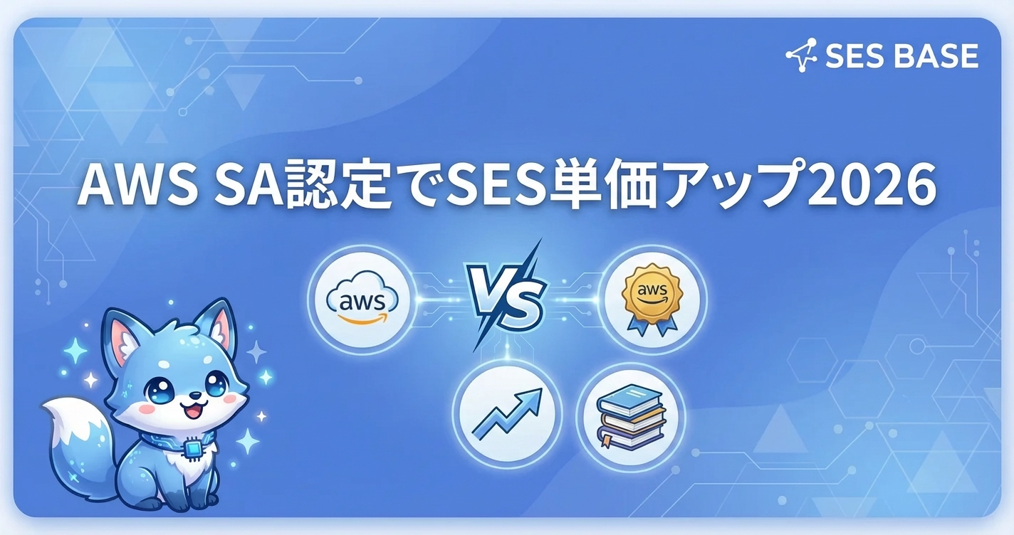AWS SA認定でSES単価アップ｜合格ロードマップ2026