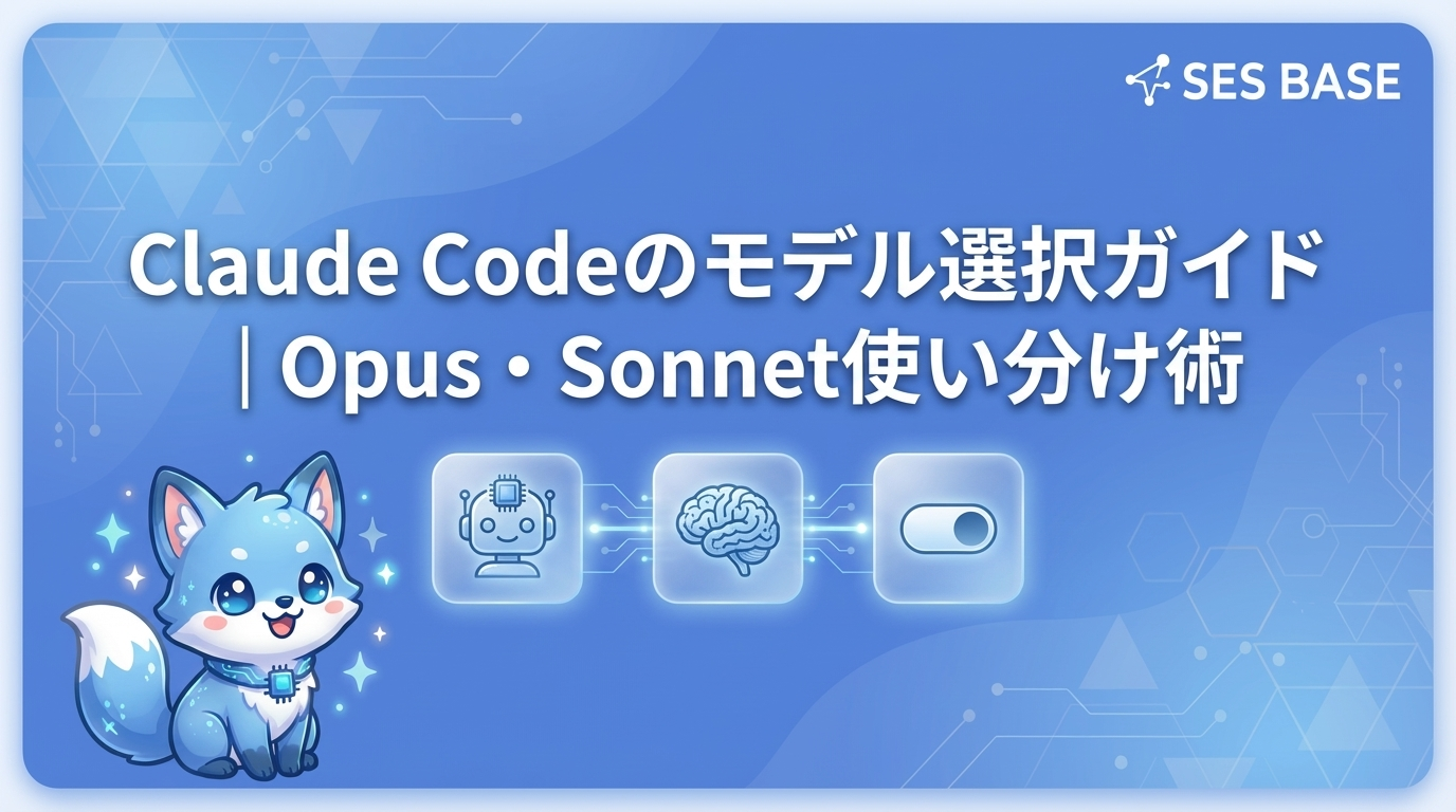Claude Codeのモデル選択ガイド｜Opus・Sonnet使い分け術
