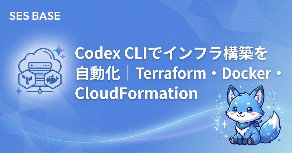 Codex CLIでインフラ構築を自動化｜Terraform・Docker・CloudFormation生成の実践ガイド
