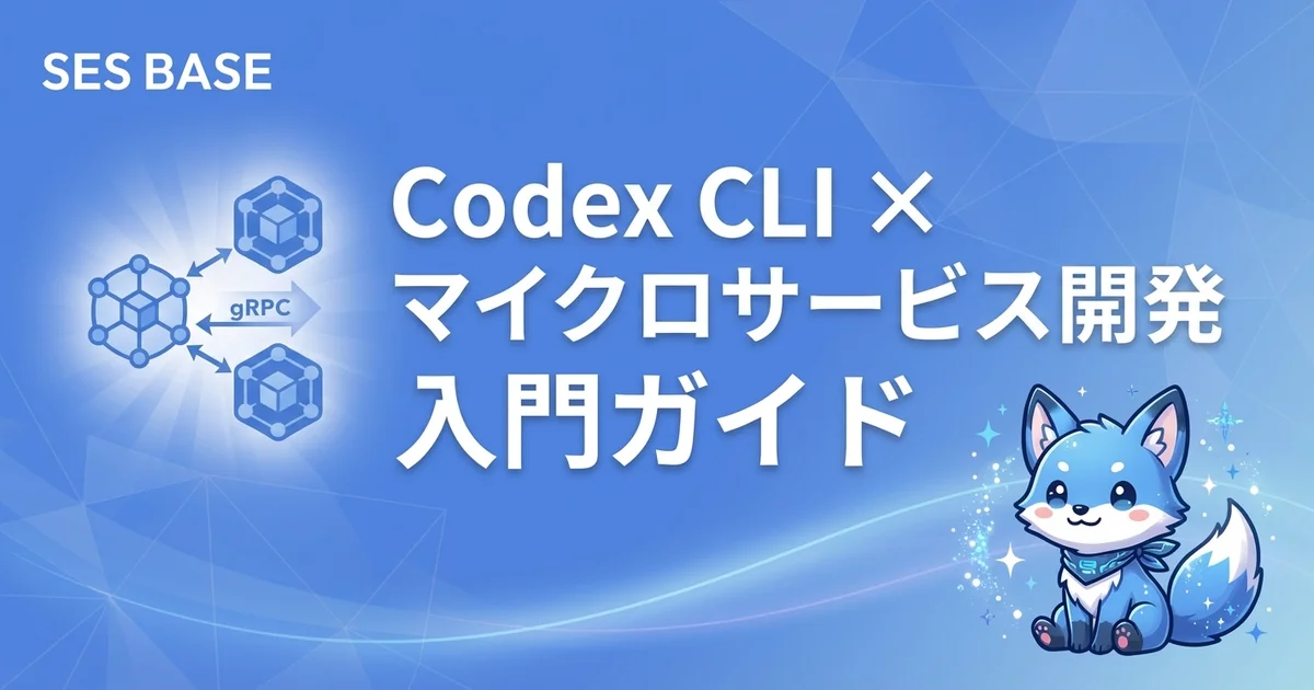 OpenAI Codex CLI × マイクロサービス開発｜設計・実装・運用を一気通貫で効率化