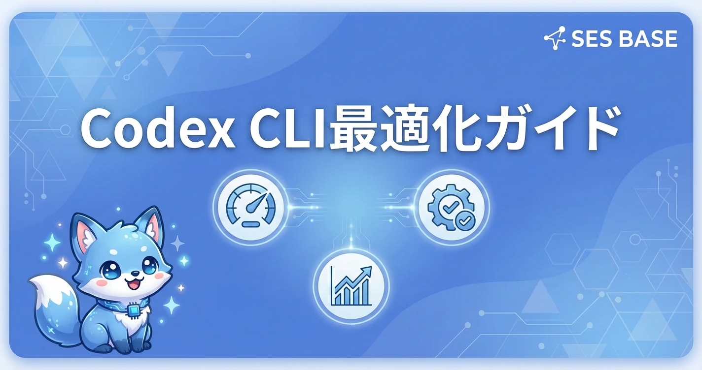 Codex CLIパフォーマンス最適化ガイド｜速度・精度・コスト改善