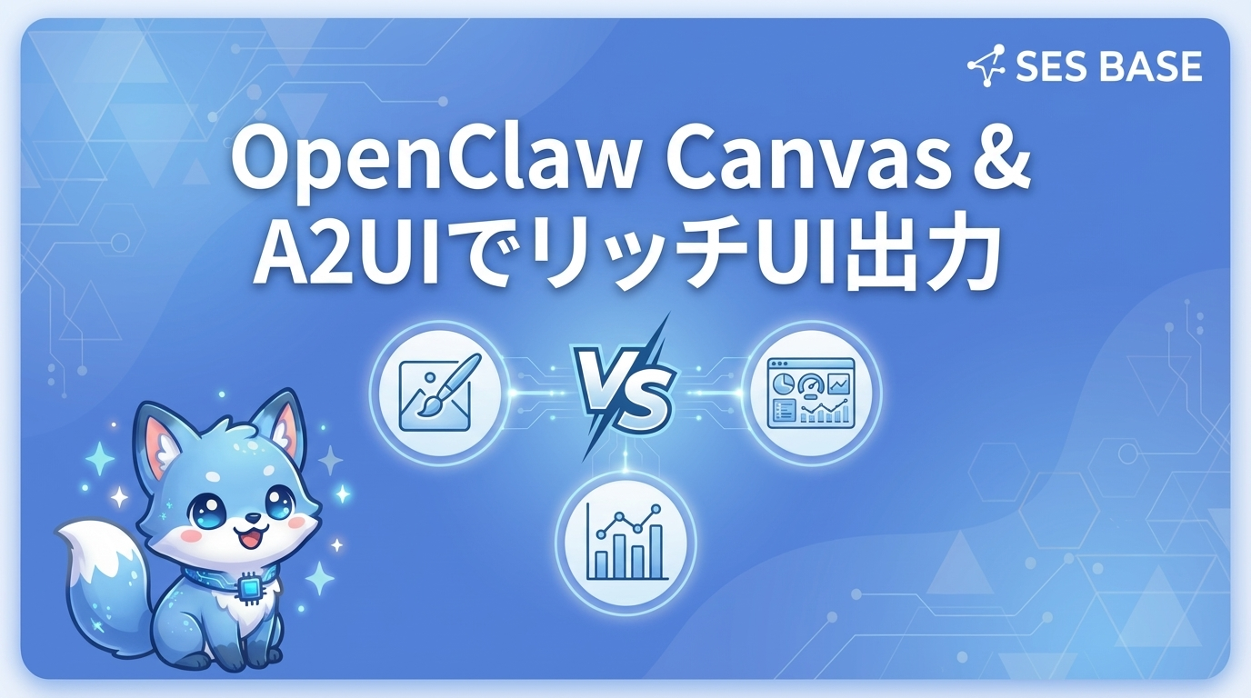 OpenClaw Canvas＆A2UIでリッチUI出力を実現する