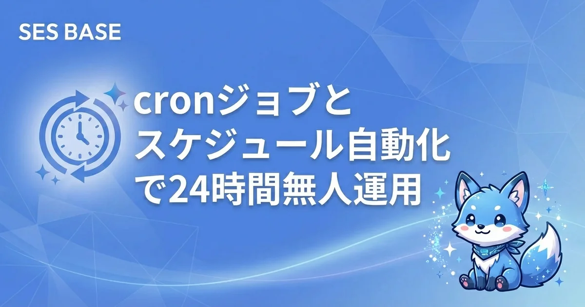 OpenClaw 完全攻略 Ep.6: cronジョブとスケジュール自動化で実現する24時間無人運用
