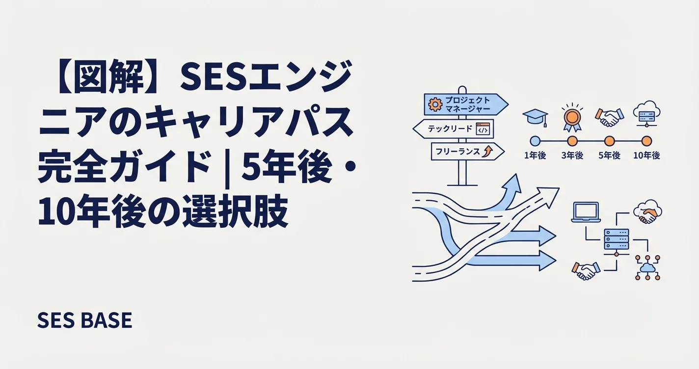 【図解】SESエンジニアのキャリアパス完全ガイド｜5年後・10年後の選択肢