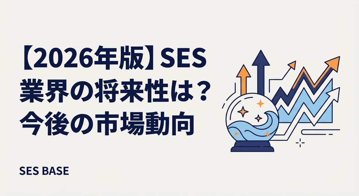 SES業界の将来性は？2030年までの市場予測とAI時代に生き残る5つの戦略【2026年版】