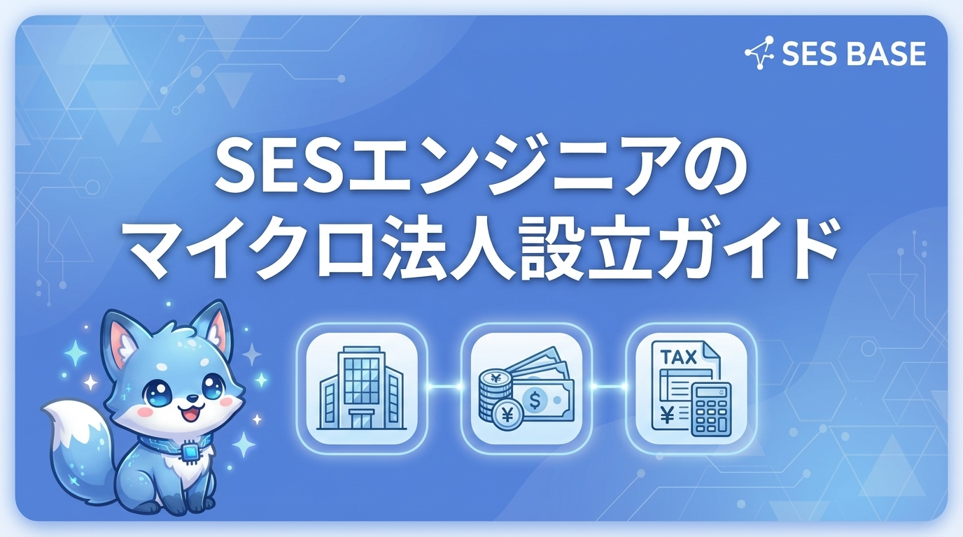 SESエンジニアのマイクロ法人設立ガイド【2026年版】