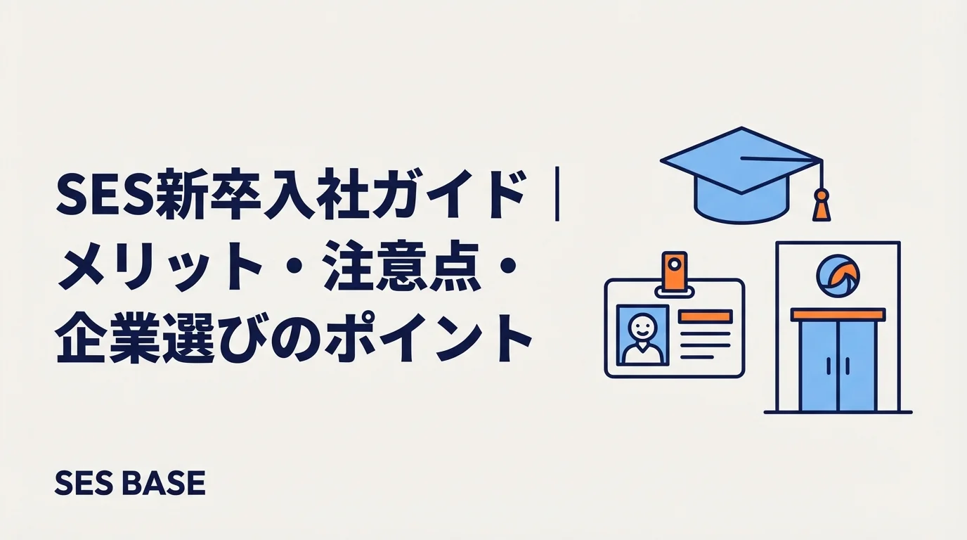 SES新卒入社ガイド｜メリット・注意点・企業選びのポイント【2026年版】